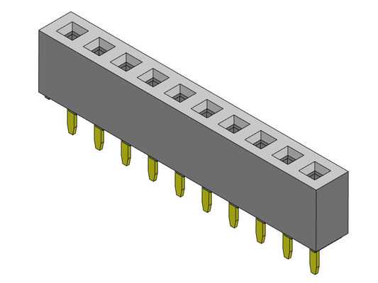 Żeńskie złącze nagłówka 2,00 mm jednorzędowe dip TYP 1 * 2PIN do 1 * 40PIN H = 4,30 mm