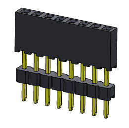 Żeńskie złącze nagłówka 2,00 mm Jednorzędowe podniesione typu 1 * 2PIN do 1 * 40PIN
