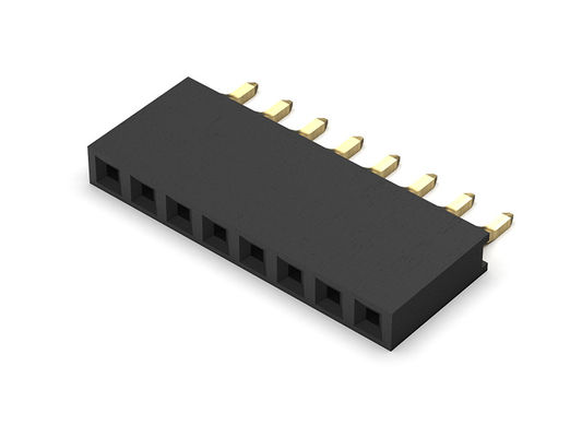 Żeńskie złącze nagłówka 2,00 mm jednorzędowe dip TYP 1 * 2PIN do 1 * 40PIN H = 6,35 mm