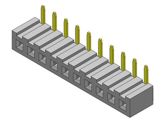 Złącze żeńskie 2,00 mm jednorzędowe R/A Dip TYP 1 * 2PIN do 1 * 40PIN H = 4,30 mm
