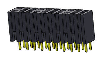 Żeńskie złącze nagłówka 2,00 mm dwurzędowe dip TYP 2 * 2PIN do 2 * 40PIN H = 7,20 mm
