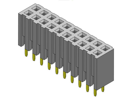 Żeńskie złącze nagłówka 2,00 mm dwurzędowe dip TYP 2 * 2PIN do 2 * 40PIN H = 7,20 mm