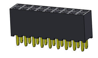 Żeńskie złącze nagłówka 2,00 mm dwurzędowe dip TYP 2 * 2PIN do 2 * 40PIN H = 6,35 mm