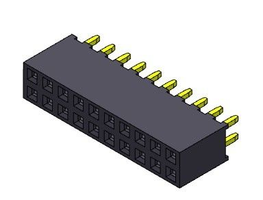 Żeńskie złącze nagłówka 2,00 mm dwurzędowe dip TYP 2 * 2PIN do 2 * 40PIN H = 6,35 mm