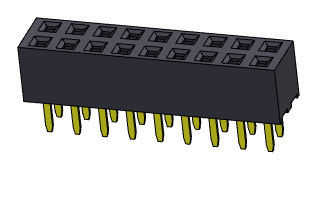 Żeńskie złącze nagłówka 2,00 mm dwurzędowe dip TYP 2 * 2PIN do 2 * 40PIN H = 4,30 mm