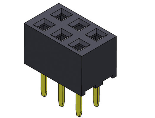 Żeńskie złącze nagłówka 2,00 mm dwurzędowe dip TYP 2 * 2PIN do 2 * 40PIN H = 4,00 mm