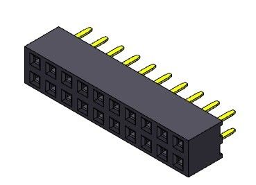 Żeńskie złącze nagłówka 2,00 mm dwurzędowe dip TYP 2 * 2PIN do 2 * 40PIN H = 4,00 mm