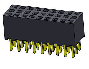 Żeńskie złącze nagłówka 2,00 mm trzyrzędowe dip TYP 3 * 2PIN do 3 * 40PIN H = 6,35 mm