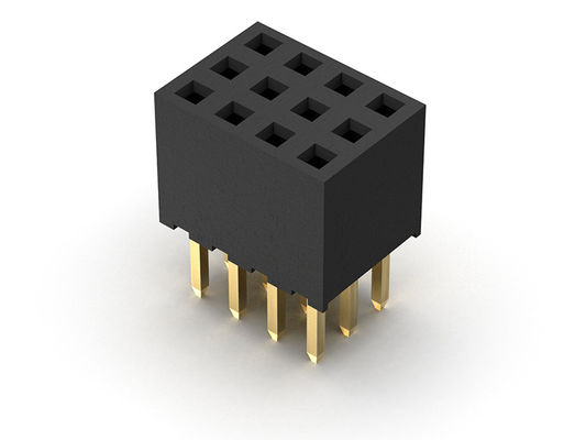 Żeńskie złącze nagłówka 2,00 mm trzyrzędowe dip TYP 3 * 2PIN do 3 * 40PIN H = 6,35 mm
