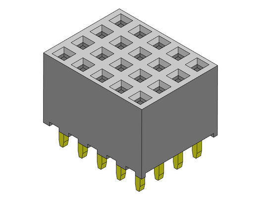 Żeńskie złącze nagłówka 2,00 mm Quad Row Dip TYP 4 * 2PIN do 4 * 40PIN H = 6,35 mm