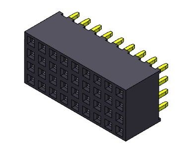 Żeńskie złącze nagłówka 2,00 mm Quad Row Dip TYP 4 * 2PIN do 4 * 40PIN H = 6,35 mm