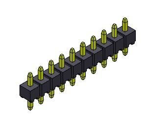 Złącze wtykowe 2,00 mm Jednorzędowe dip TYP 1 * 2PIN do 1 * 40PIN H = 2,00 MM