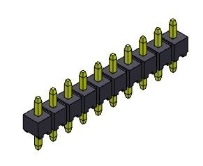 Złącze wtykowe 2,00 mm Jednorzędowe dip TYP 1 * 2PIN do 1 * 40PIN H = 2,00 MM