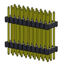 Złącze głowicy pinowej 2,00 mm potrójny stos DIP TYP 3 * 2PIN do 3 * 40PIN