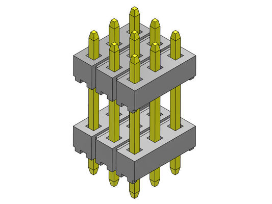 Złącze głowicy pinowej 2,00 mm potrójny stos DIP TYP 3 * 2PIN do 3 * 40PIN