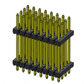 Złącze wtykowe 2,00 mm Czterorzędowy stos prosty TYP 4 * 3PIN do 4 * 40PIN