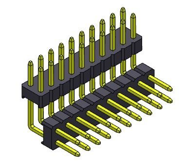 Złącze wtykowe 2,00 mm Dwurzędowy stos R / A TYP 2 * 2PIN do 2 * 40PIN