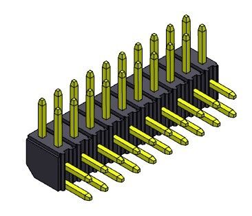 Złącze wtykowe 2,00 mm dwurzędowe R / A proste TYP 2 * 2PIN do 2 * 40PIN H = 4,30 MM