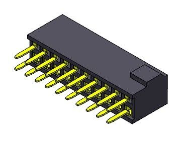 Żeńskie złącze nagłówkowe 1,27 mm dwurzędowe proste typu z wypukłością 2 * 3PIN do 2 * 50PIN H = 4,40 mm