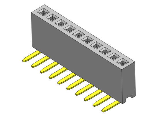 Złącze żeńskie Header 1,27 mm Jednorzędowe R / A Typ 1 * 2PIN do 1 * 40PIN H = 4,30 mm
