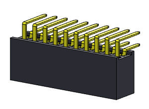Żeńskie złącze nagłówka 1,27 mm Dwurzędowy typ R / A 2 * 3PIN do 2 * 50PIN H = 4,40 mm