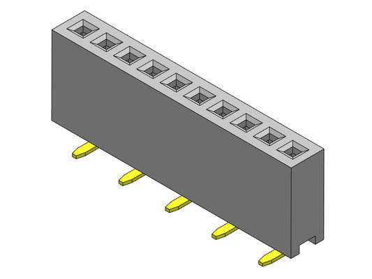 Żeńskie złącze nagłówkowe 1,27 mm jednorzędowe typu SMT 1 * 2PIN do 1 * 40PIN H = 4,30 mm
