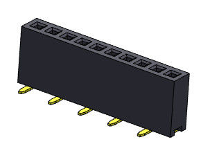 Żeńskie złącze nagłówkowe 1,27 mm jednorzędowe typu SMT 1 * 2PIN do 1 * 40PIN H = 4,30 mm