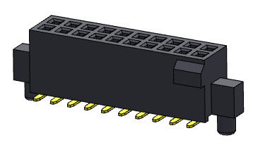 Żeńskie złącze nagłówka 1,27 mm dwurzędowe z wypustkami i kołkami Typ SMT 2 * 4PIN do 2 * 50PIN H = 4,40 mm