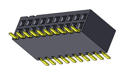 Złącze żeńskie Header 1,27 mm Dwurzędowe wejście Sild SMT Typ 2 * 2PIN do 2 * 40PIN H = 3,45 mm