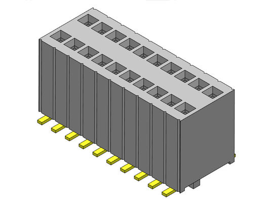Żeńskie złącze nagłówkowe 1,27 mm Dwurzędowe z kołkami Typ SMT 2 * 3PIN do 2 * 50PIN H = 5,75 mm
