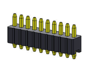 Złącze wtykowe 1,27 mm Serise Jednorzędowe proste typu 1 * 2PIN do 1 * 50PIN SQ0,46 mm