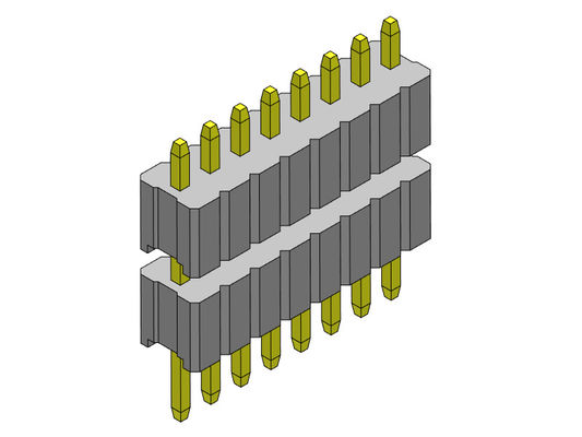 Złącze wtykowe 1,27 mm Serise Jednorzędowy stos Prosty typ 1 * 2PIN do 1 * 50PIN SQ0,40 mm