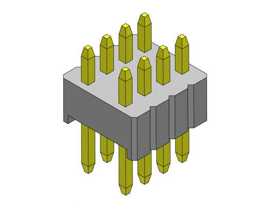 1.27mm Serise Pin Header Connector Podwójny wiersz prosty Typ 1.27*2.54mm 2*2PIN Do 2*50PIN SQ0.46mm