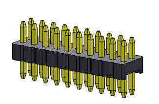 Złącze wtykowe 1,27 mm Serise Dwurzędowy prosty typ 2 * 2PIN do 2 * 50PIN SQ0,40 mm