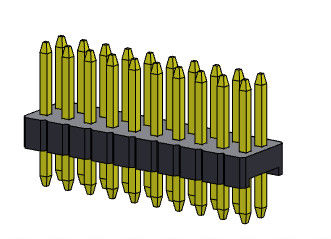 Złącze wtykowe 1,27 mm Serise Dwurzędowy prosty typ 2 * 2PIN do 2 * 50PIN SQ0,40 mm
