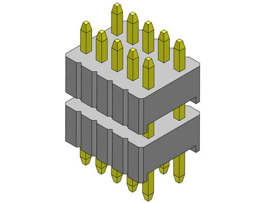 Złącze listwy pinowej 1.27mm Serise dwurzędowy stos prosty typ 1.27*2.54mm 2*2PIN do 1*40PIN SQ0.46mm