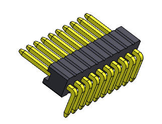 Złącze listwy pinowej 1,27 mm Seria jednorzędowa R/A Typ prosty 1 * 2PIN do 1 * 50PIN SQ0,46 mm