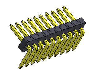Złącza nagłówka płytki drukowanej 1,27 mm Jednorzędowe R / A 1 * 2PIN do 1 * 50PIN