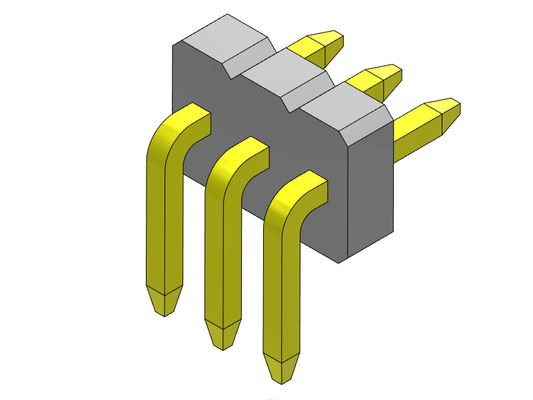 Złącza nagłówka płytki drukowanej 1,27 mm Jednorzędowe R / A 1 * 2PIN do 1 * 50PIN