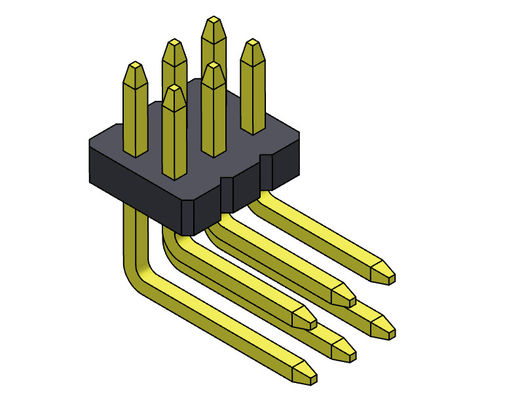 Dwurzędowe złącze elektryczne R / A Pin Prosty typ 2 * 2PIN do 2 * 50PIN