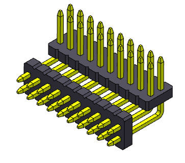 Złącze żeńskie 1,27 mm, dwurzędowe, 2 * 2PIN do 2 * 50PIN SQ0,40 mm