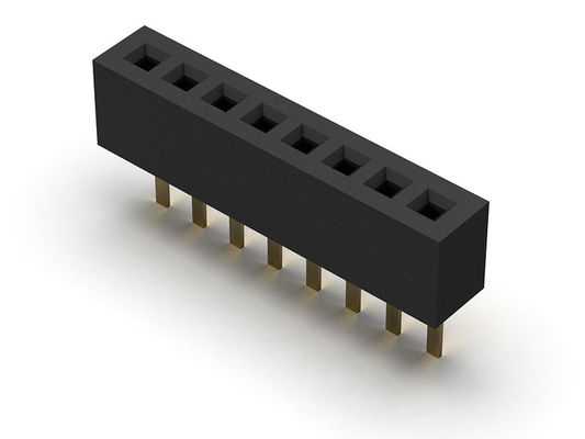 Żeńskie złącze nagłówka 1,00 mm jednorzędowe proste typu 1 * 2PIN do 1 * 40PIN H = 2,10 mm