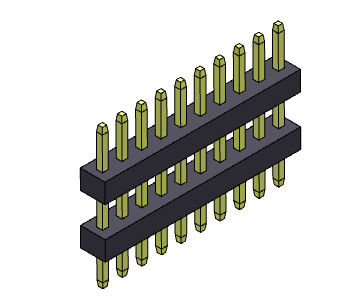 Złącze wtykowe 1,00 mm Stos jednorzędowy Prosty typ 1 * 3PIN do 1 * 40PIN SQ0,30 mm