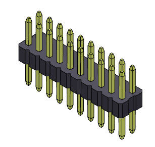 Złącze żeńskie 2 * 3PIN do 2 * 40PIN Pin żeńskie 1,00 mm dwurzędowe proste