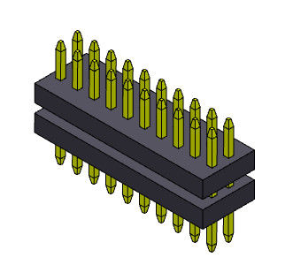 2 * 3PIN do 2 * 40PIN SQ0.30mm Pin Złącze żeńskie Header 1.00mm Stos prosty