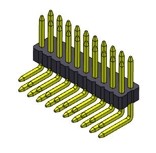 1,00 mm dwurzędowe złącze wtykowe żeńskie typu R/A 2 * 2PIN do 2 * 40PIN