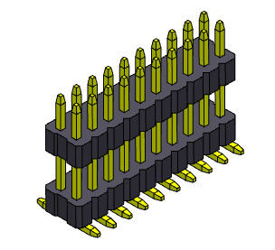 1,00 mm Dwurzędowe żeńskie złącze wtykowe Stos prosty SMT 2 * 2PIN do 2 * 40PIN