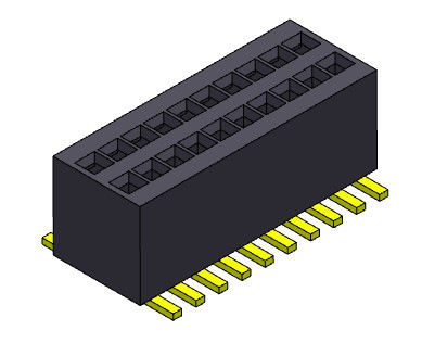 0,80 mm Dwurzędowa listwa SMT żeńska do żeńskiej 2 * 3PIN do 2 * 50PIN