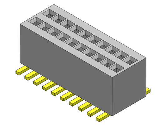 0,80 mm Dwurzędowa listwa SMT żeńska do żeńskiej 2 * 3PIN do 2 * 50PIN