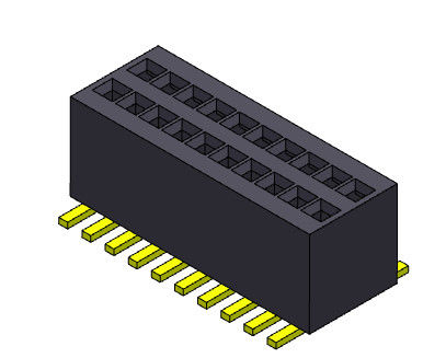 0,80 mm Dwurzędowa listwa SMT żeńska do żeńskiej 2 * 3PIN do 2 * 50PIN